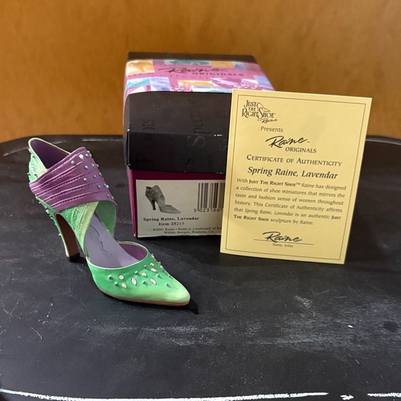 Just The Right Shoe Shoes - Just The Right Shoe Lavender and Green Heels